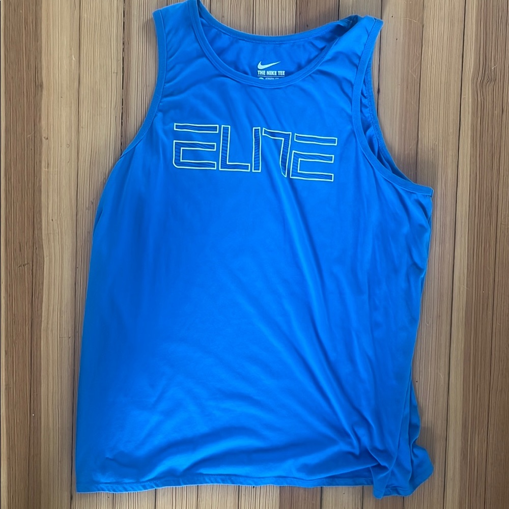 Nike Blue Elite Tank Top